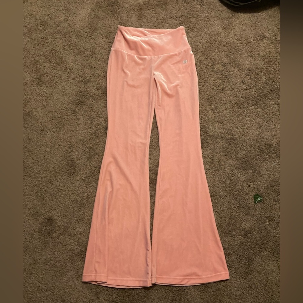 Juicy couture pink velvet jumpsuit pants